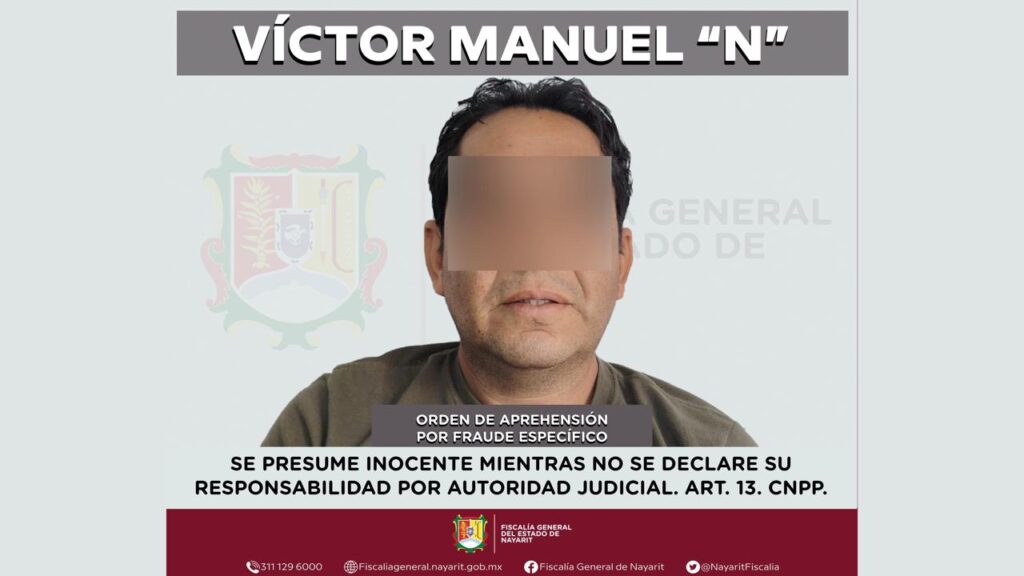 Detienen a un vecino de Bucerías por ser acusado de dos fraudes