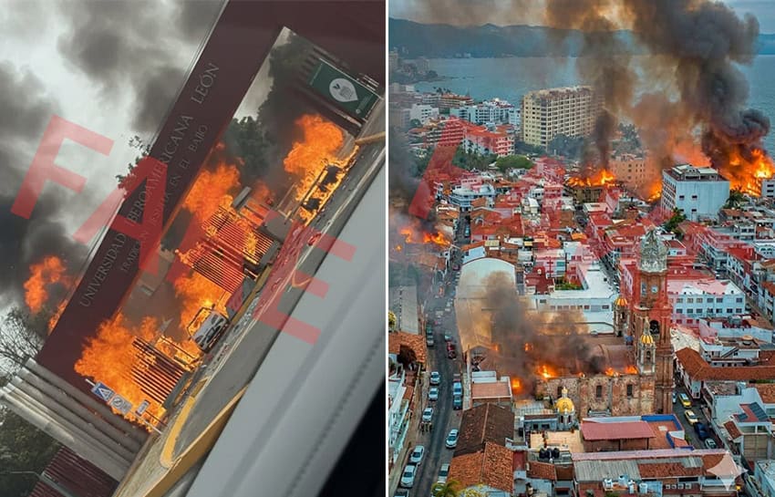 Fuegos falsos, miedo auténtico: Desenmascarando las mentiras virales tras la caída de ‘El Mencho’