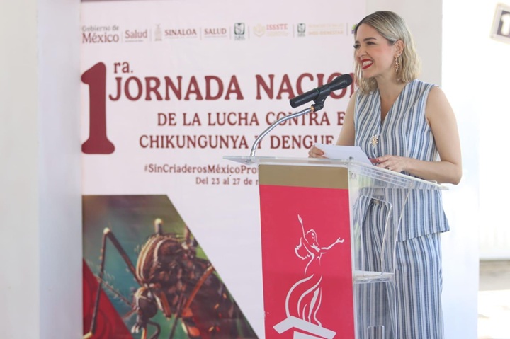 Estrella Palacios inicia la Jornada Nacional de Lucha contra el Chikungunya y el Dengue 2026 en Mazatlán