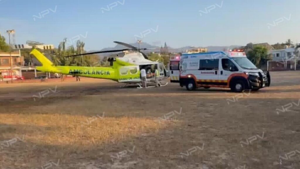 Llevan a un bebé en estado crítico a Guadalajara en helicóptero