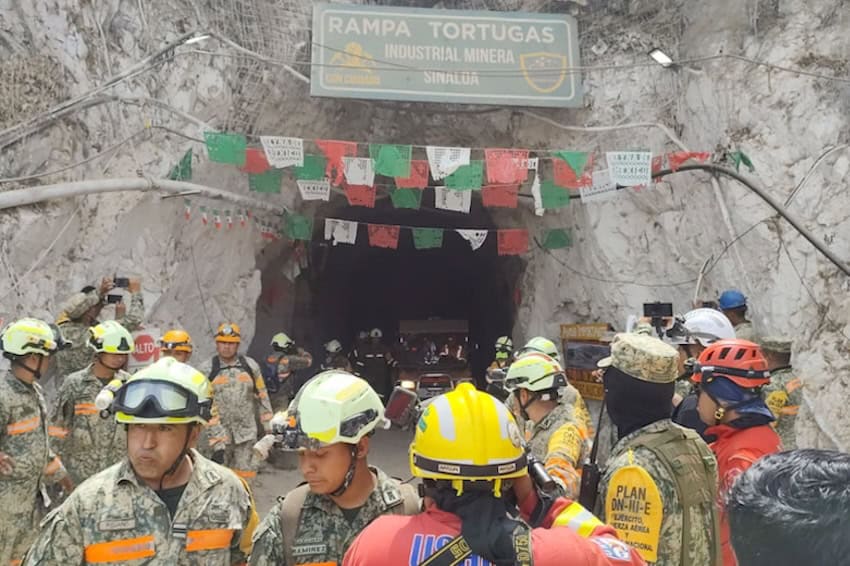 Colapso en mina de Sinaloa: Rescatan a segundo minero, encuentran a un tercero sin vida y un cuarto sigue desaparecido